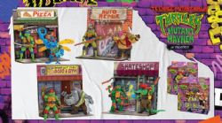 *25 TEENAGE MUTANT NINJA TURTLES - ENSEMBLE DE 2 FIGURINES DU FILM BON VS MAUVAIS